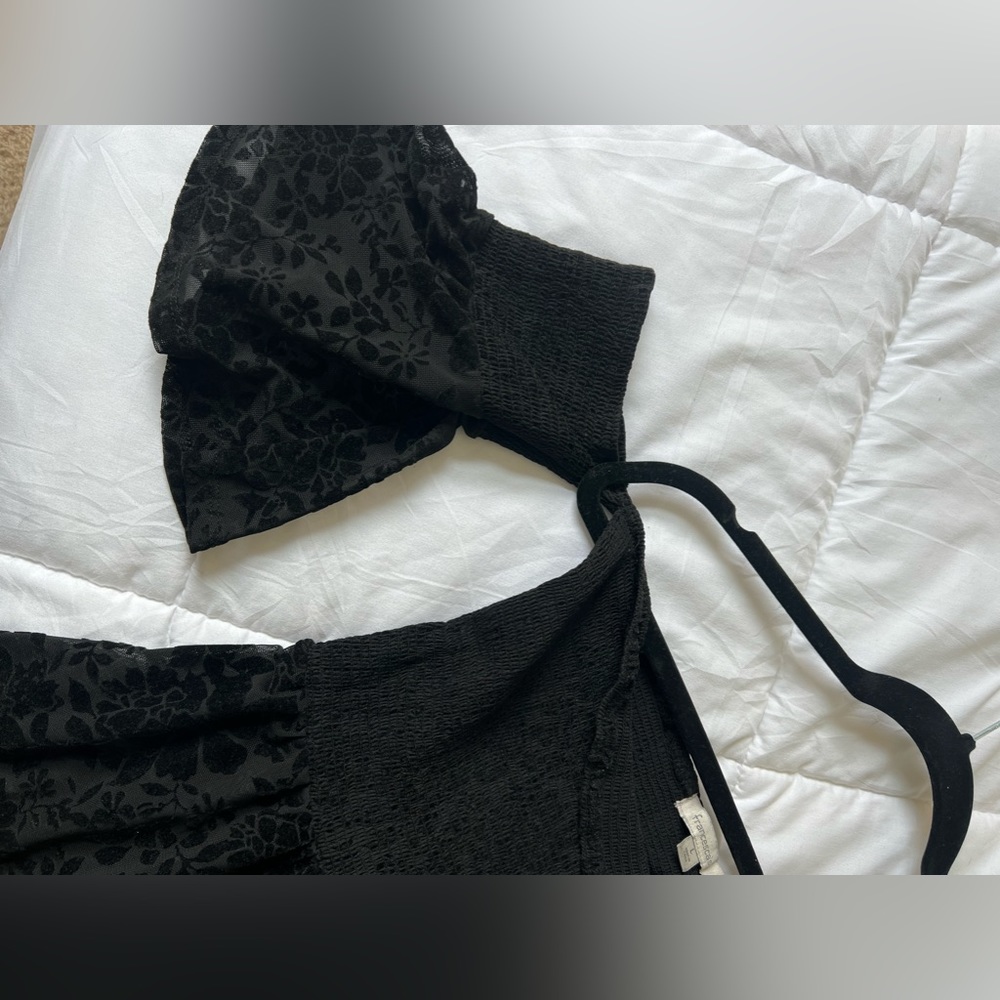 francesca’s off the shoulder lacy blouse
